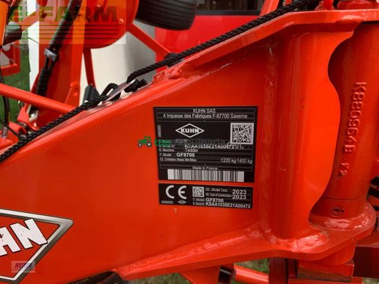 Henificador - Kuhn - gf 8700