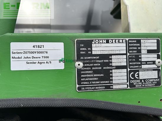 Cosechadora de Cereal - John Deere - 7500