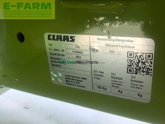 Cortacésped manual - Claas - disco 3150 f