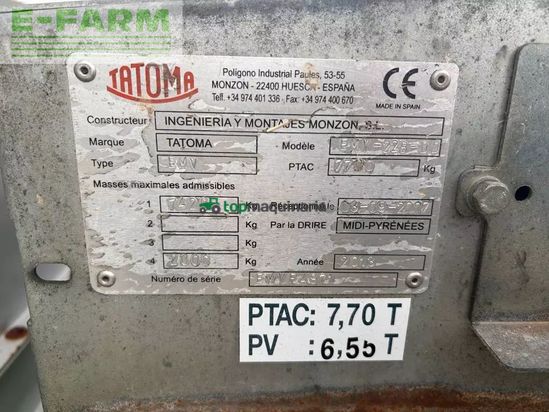 Remolqu esparcidor - Tatoma - mv-22-duplo