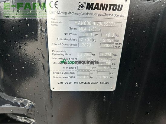 Minicargadora - Manitou - hoflader mla 4-50