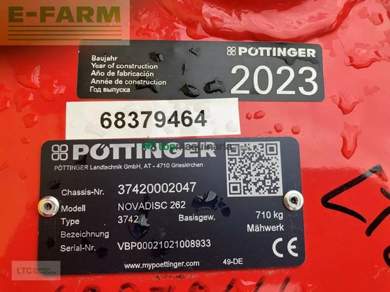 Cortacésped manual - Pöttinger - nova disc 262
