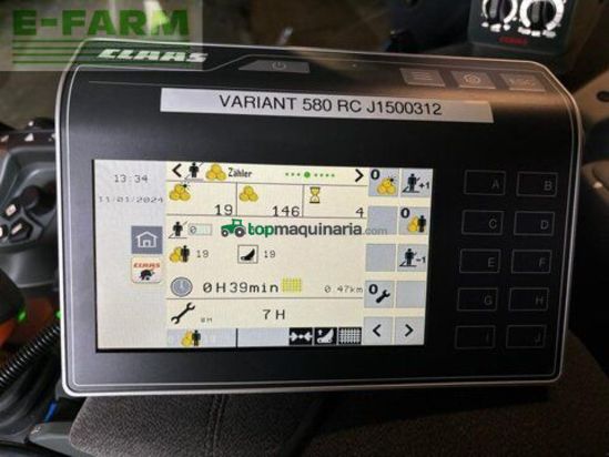 Empacadora gigant - Claas - variant 580 rc pro, nur 146 ballen !