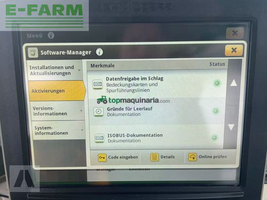Tractor agrícola - John Deere - 6250r 6250 r mit neuen rädern