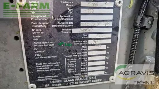 Empacadora gigant - Claas - rollant 340 rc