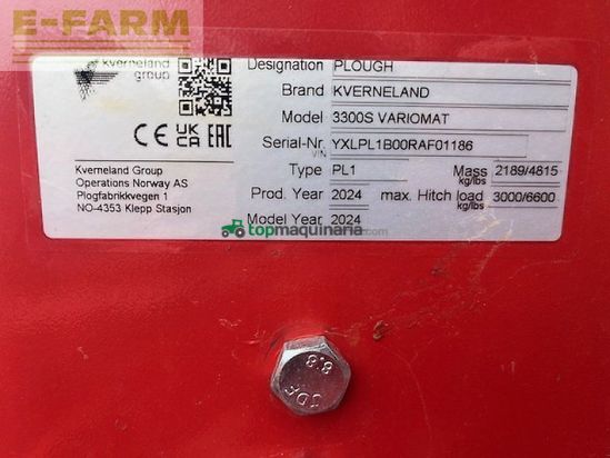 Arado - Kverneland - 3300 s variomat