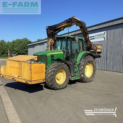 Tractor agrícola - John Deere - 6930 + bos mähausleger + mulchkopf