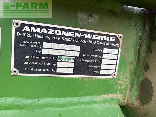 Sembradora - Amazone - citan 12000