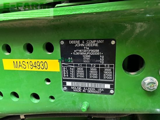 Tractor agrícola - John Deere - 6195m *garantieverlängerung*