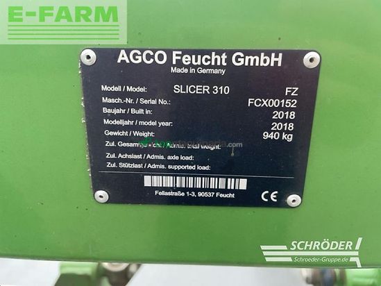 Cortacésped manual - Fendt - slicer 310 fz