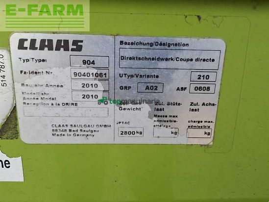 Cabezal - Claas - direct disc 610