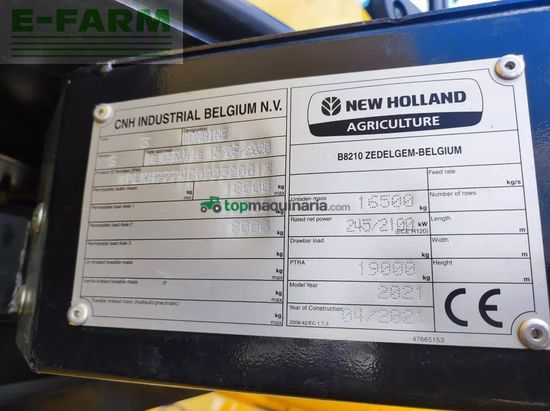 Cosechadora de Cereal - New Holland - ch 7.70 laterale