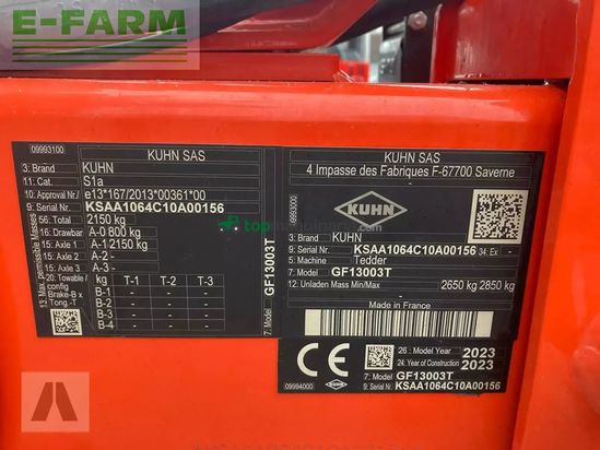 Henificador - Kuhn - gf 13003 t