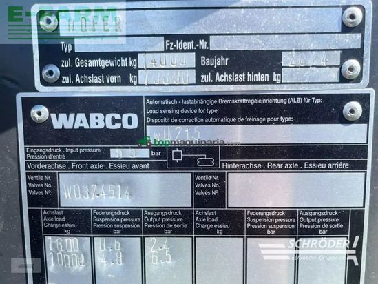 Remolqu agrícola -  - hofer - dollyachse 14 t