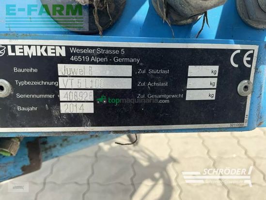 Arado - Lemken - juwel 8 v t 5 l 100