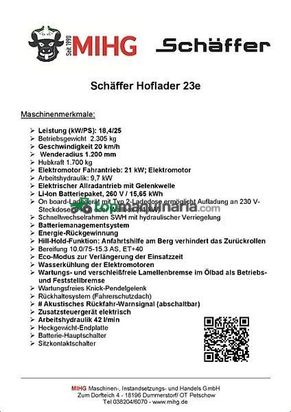Minicargadora - Schaffer - 23e mit kabine