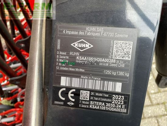 Sembradora - Kuhn - sitera 3030-24 e
