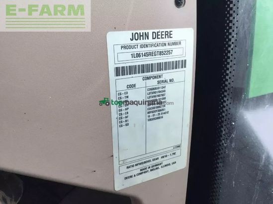 Tractor agrícola - John Deere - 6145r
