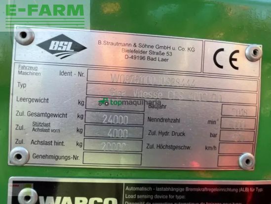 Remolqu agrícola - Strautmann - giga vitesse cfs 4002 do