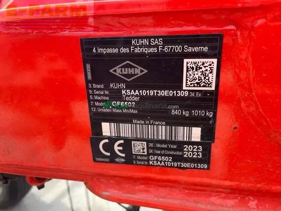 Henificador - Kuhn - gf 6502
