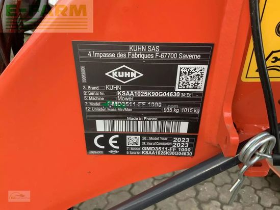 Cortacésped manual - Kuhn - gmd 3511-ff