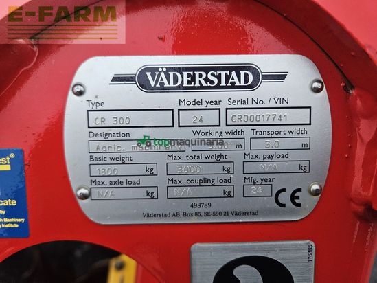 Grada de disco - Väderstad - carrier crd 300 crosscutter