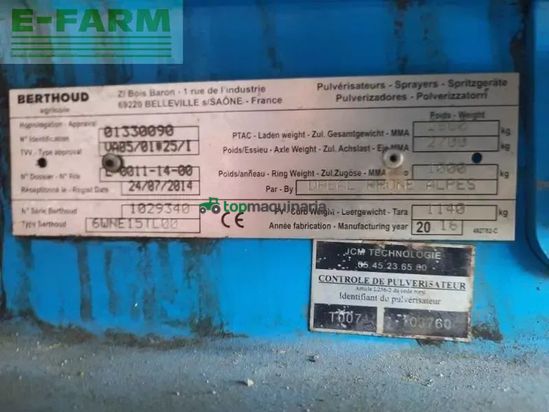 Atomizador - Berthoud - win'air1500