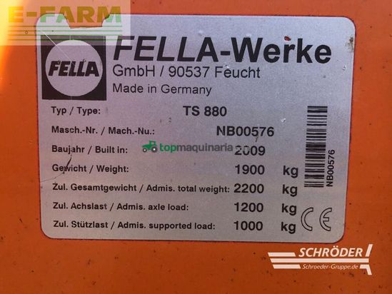 Henificador - Fella - ts 880