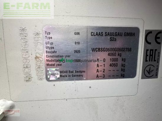 Rastrillo - Claas - liner 3600