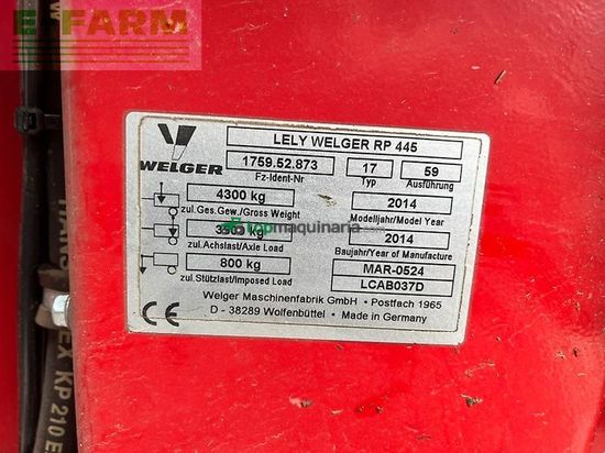 Empacadora gigant - Lely - rp 445