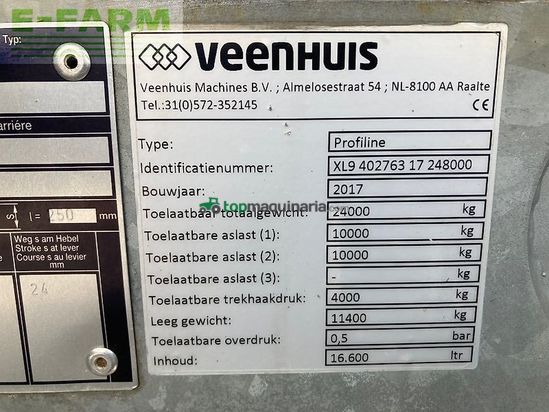 Cuba de purin - Veenhuis - profiline 16600