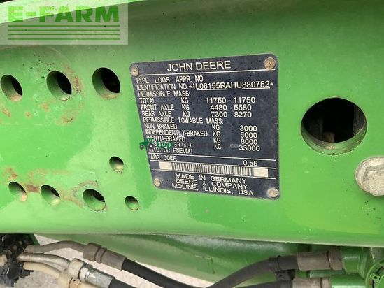 Tractor agrícola - John Deere - 6155r tractor (st24008)