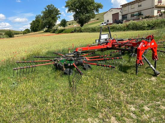 Rastrillo  de dos rotores