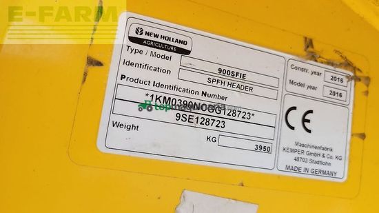 Cabezal - New Holland - 900 sfie (kemper 390plus)