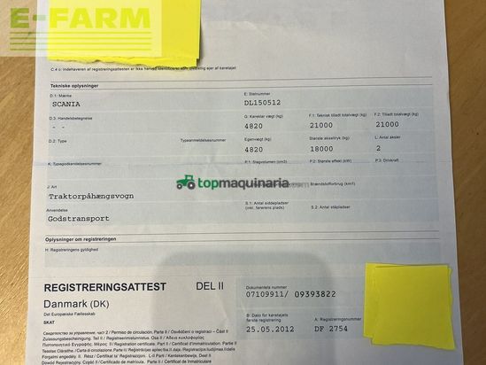 Remolqu agrícola -  - dumper vogn med 560745r22.5 hjul montering