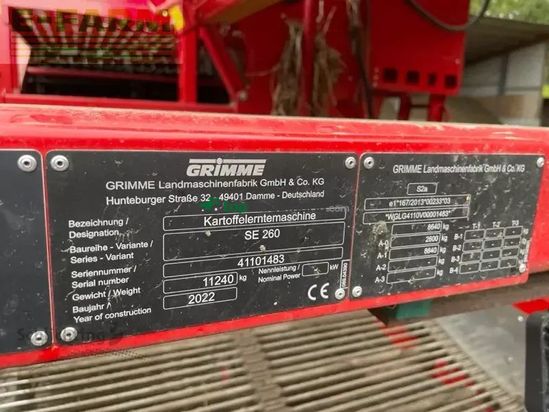 Cosechadora - arrancadora de patata - Grimme - se260 terra