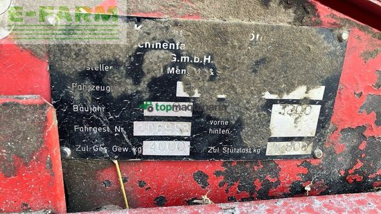 Cinta transportadora de forraje - Mengele - lw 310 quadro