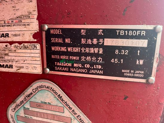 Excavadora - TB 180 FR