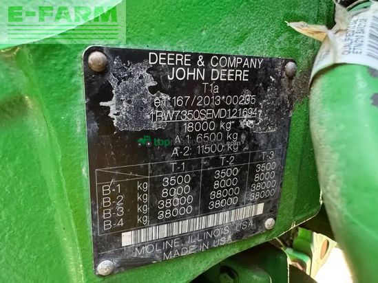 Tractor agrícola - John Deere - 7r 350