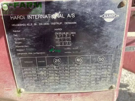 Atomizador - Hardi - commander 2800 l