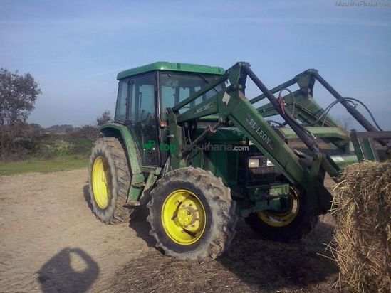 Tractor agrícola - John Deere - 6200 con pala