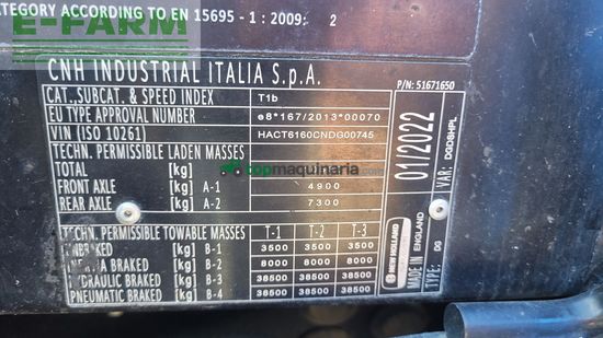Tractor agrícola - New Holland - t6.160 dynamic command