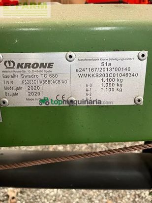 Rastrillo - Krone - swadro tc 680