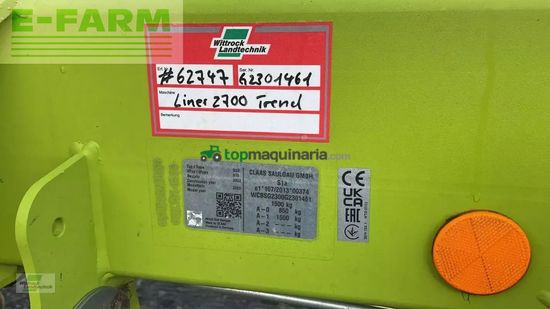 Rastrillo - Claas - liner 2700 trend