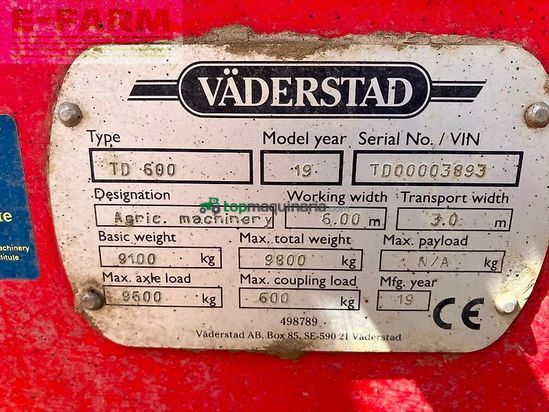 Cultivador - Väderstad - topdown 600