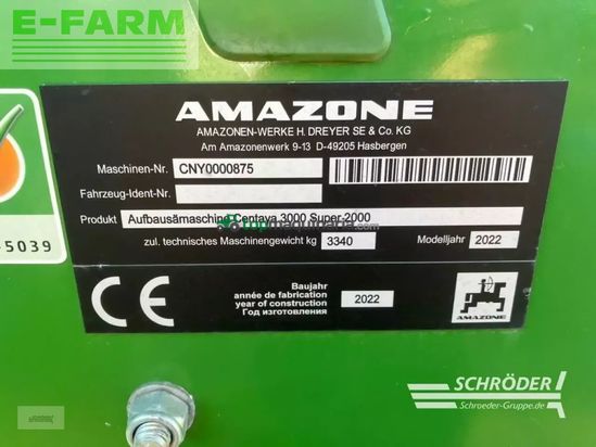 Combinado de siembra - Amazone - centaya 3000 super