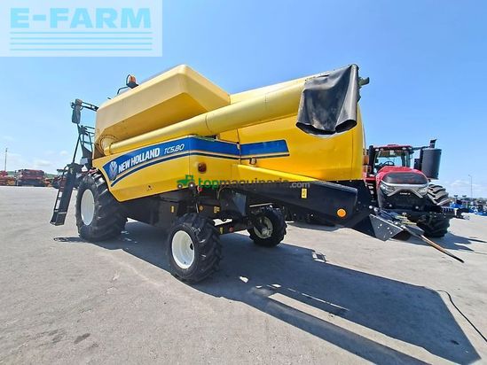 Cosechadora de Cereal - New Holland - tc580 și heder 5.4 m + cărucior