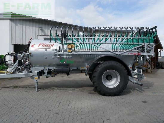 Cuba de purin - Fliegl - pfw 10600 inkl. schleppschuhverteiler skate 120