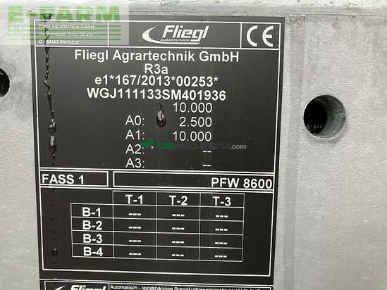 Cuba de purin - Fliegl - pfw 8600 maxx line 1-achs
