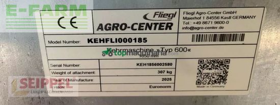 Riego - Fliegl - kehrmaschine typ 600 185cm euro